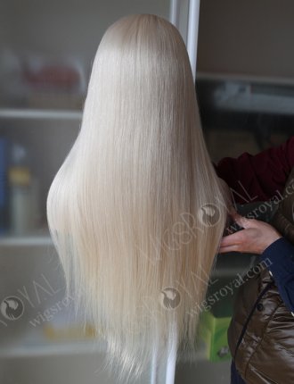 White Human Hair Wig WR-ST-028