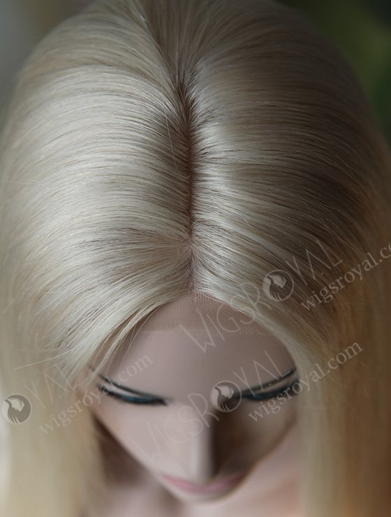 White Human Hair Wig WR-ST-028-6468