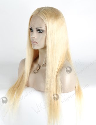In Stock Indian Remy Hair 22" Straight 613# Color Full Lace Wig FLW-01853