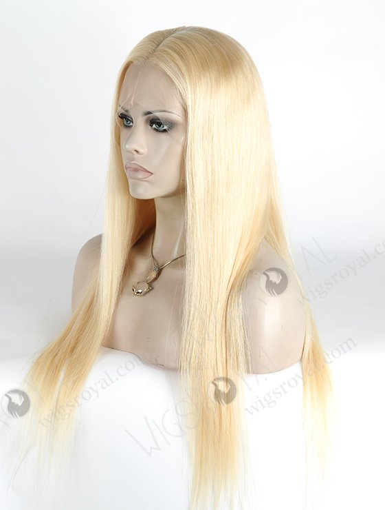 In Stock Indian Remy Hair 22" Straight 613# Color Full Lace Wig FLW-01853-6429