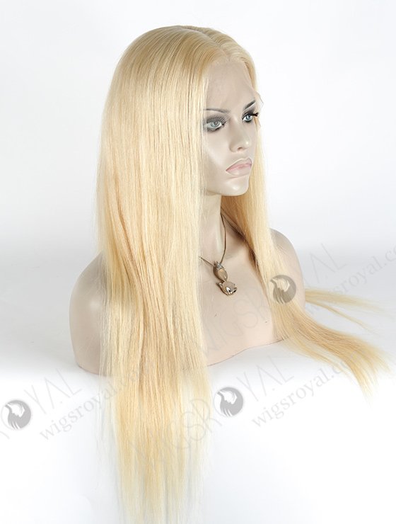 In Stock Indian Remy Hair 22" Straight 613# Color Full Lace Wig FLW-01853-6428