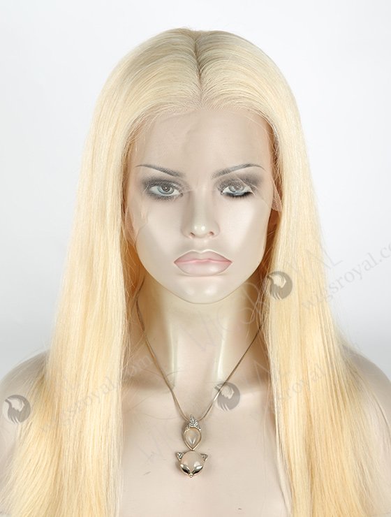 In Stock Indian Remy Hair 20" Straight 613# Color Full Lace Wig FLW-01842-6417