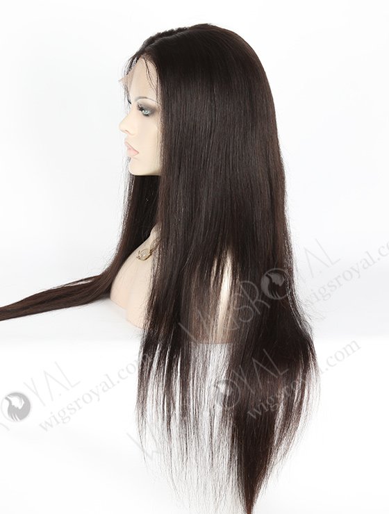 In Stock Brazilian Virgin Hair 24" Straight Natural Color Full Lace Wig FLW-04212-6245