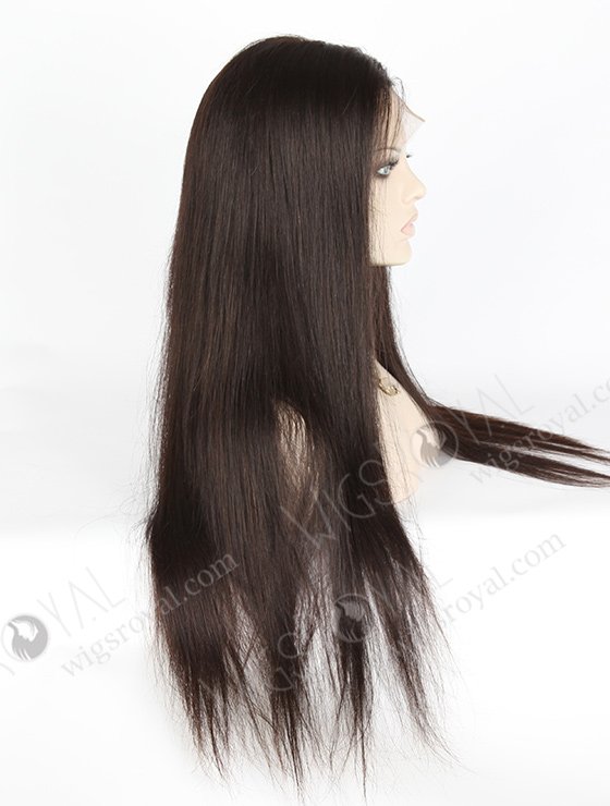 In Stock Brazilian Virgin Hair 24" Straight Natural Color Full Lace Wig FLW-04212-6247