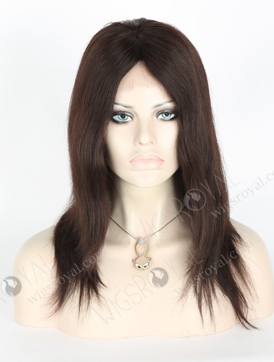 In Stock Indian Remy Hair 12" Straight Natural Color Glueless Silk Top Wig GL-01035-6474