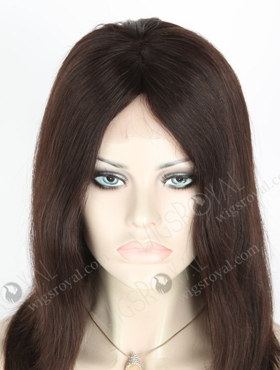 In Stock Indian Remy Hair 12" Straight Natural Color Glueless Silk Top Wig GL-01035-6473