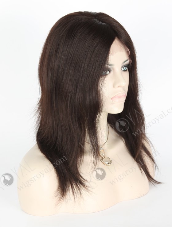 In Stock Indian Remy Hair 12" Straight Natural Color Glueless Silk Top Wig GL-01035-6477