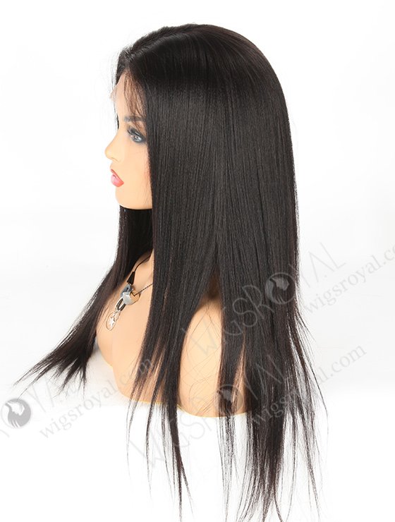 In Stock Brazilian Virgin Hair 20" Light Yaki Color 1b# Full Lace Wig FLW-04244-6289