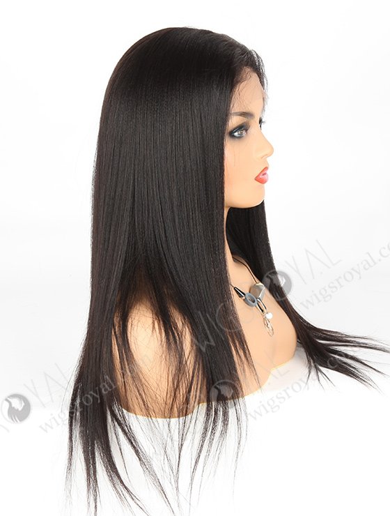 In Stock Brazilian Virgin Hair 20" Light Yaki Color 1b# Full Lace Wig FLW-04244-6291