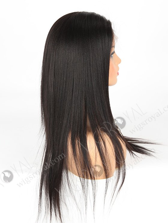 In Stock Brazilian Virgin Hair 20" Light Yaki Color 1b# Full Lace Wig FLW-04244-6288