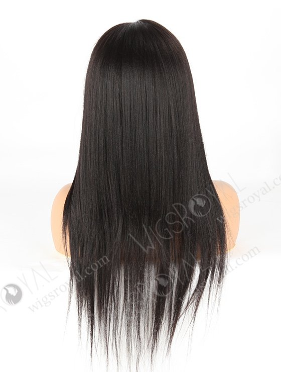 In Stock Brazilian Virgin Hair 20" Light Yaki Color 1b# Full Lace Wig FLW-04244-6287