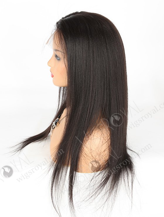 In Stock Brazilian Virgin Hair 20" Yaki Color 1b# Full Lace Wig FLW-04243-6274