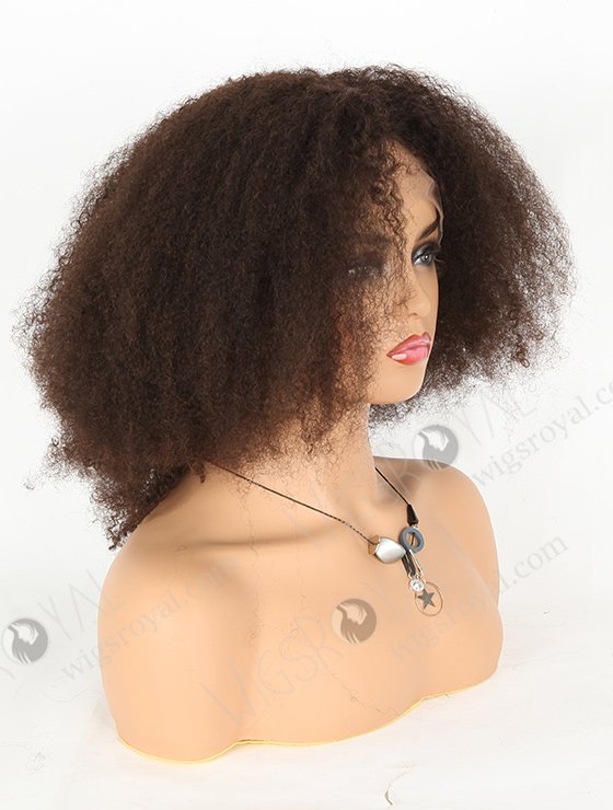 In Stock Chinese Virgin Hair 14" Afro Curl Natural Color Full Lace Wig FLW-07332-6372