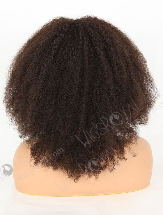 In Stock Chinese Virgin Hair 14" Afro Curl Natural Color Full Lace Wig FLW-07332-6373