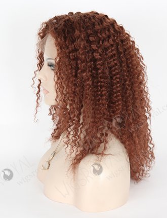 In Stock Chinese Virgin Hair 16" Kinky Curl 33# Color Full Lace Wig FLW-07333