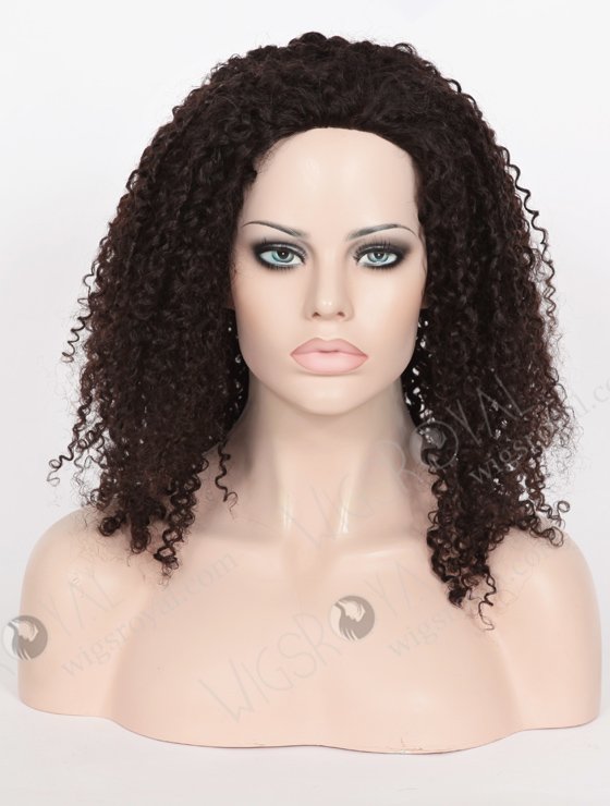 In Stock Brazilian Virgin Hair 18" Tight Curl 8mm Natural Color Full Lace Glueless Wig GL-04043-6564