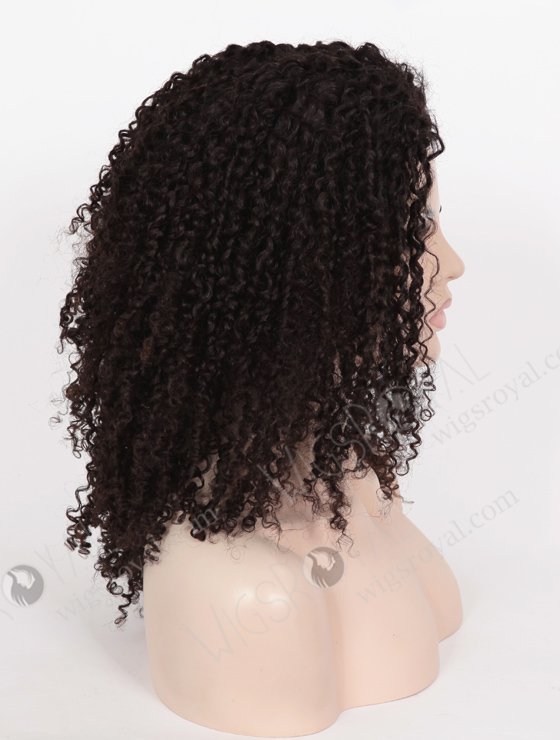 In Stock Brazilian Virgin Hair 18" Tight Curl 8mm Natural Color Full Lace Glueless Wig GL-04043-6566