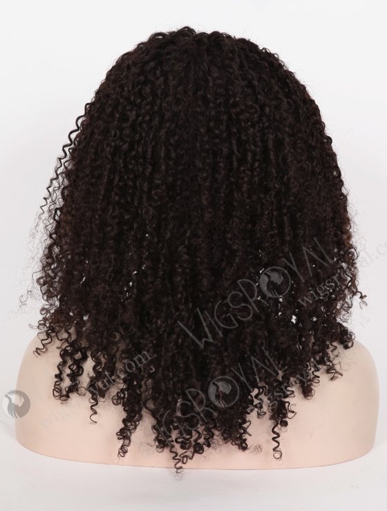 In Stock Brazilian Virgin Hair 18" Tight Curl 8mm Natural Color Full Lace Glueless Wig GL-04043-6568