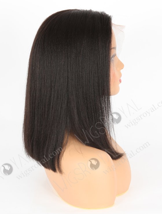 In Stock Indian Remy Hair 14" YK+KS+BOB Natural Color Lace Front Wig MLF-01012-6787