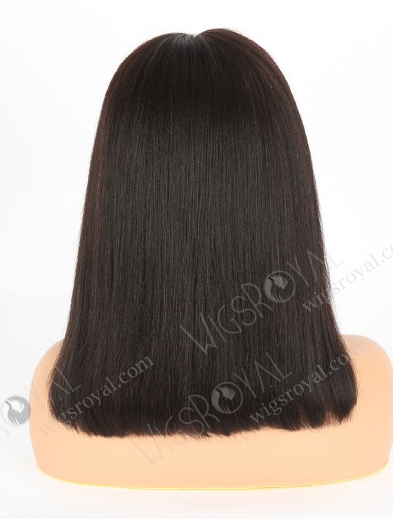 In Stock Indian Remy Hair 14" YK+KS+BOB Natural Color Lace Front Wig MLF-01012-6786