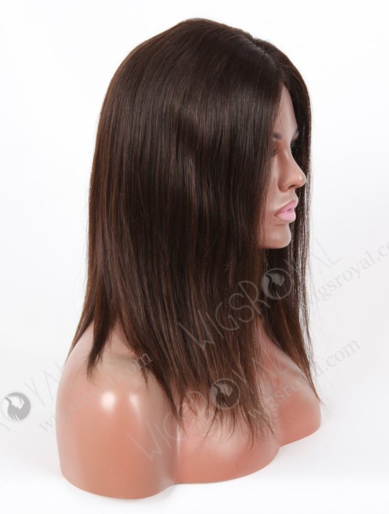 In Stock European Virgin Hair 14" Natural Straight Natural Color Silk Top Glueless Wig GL-08025-6739