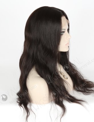 In Stock Indian Remy Hair 20" Natural Straight Natural Color Silk Top Full Lace Wig STW-054