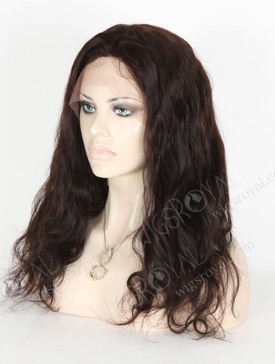 In Stock Indian Remy Hair 18" Body Wave 1b# Color Lace Front Wig SLF-01044-6812