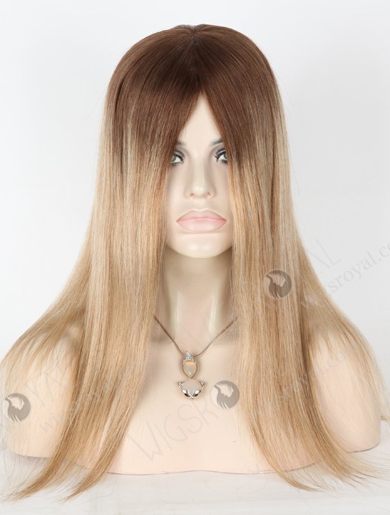 In Stock European Virgin Hair 16" Straight B116 Color Silk Top Glueless Wig GL-08060-6754