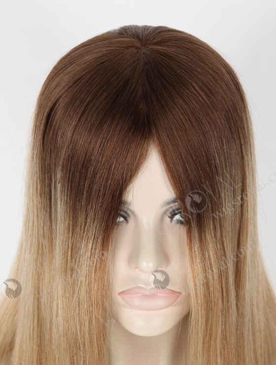 In Stock European Virgin Hair 16" Straight B116 Color Silk Top Glueless Wig GL-08060-6755
