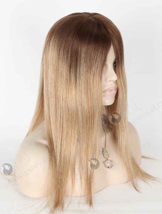 In Stock European Virgin Hair 16" Straight B116 Color Silk Top Glueless Wig GL-08060-6758