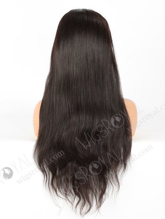 In Stock Chinese Virgin Hair 20" Natural Straight Natural Color Silk Top Full Lace Wig STW-709-6901