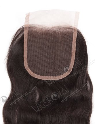 In Stock Indian Remy Hair 18" Natural Wave Natural Color Top Closure STC-268