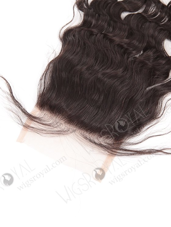 In Stock Indian Remy Hair 10" Natural Curly Natural Color Top Closure STC-272-7416