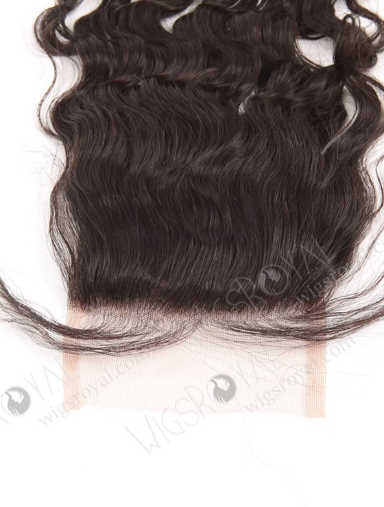 In Stock Indian Remy Hair 10" Natural Curly Natural Color Top Closure STC-272-7418