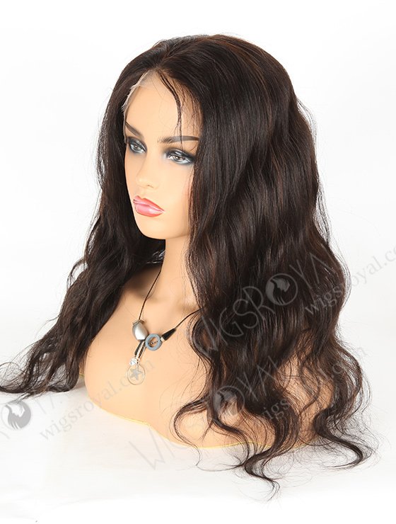 In Stock Indian Remy Hair 20" Body Wave 1b/4# Highlights Color Full Lace Wig FLW-01895-7489