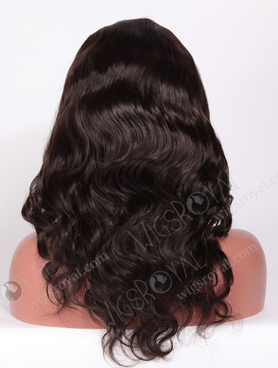 Full Lace Front Wigs Human Hair 16" With Baby Hair Body Wave 2# Color FLW-01271-7123