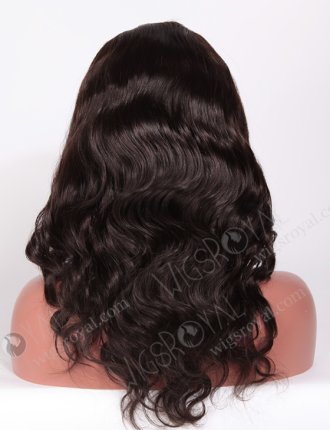 Full Lace Front Wigs Human Hair 16" With Baby Hair Body Wave 2# Color FLW-01271