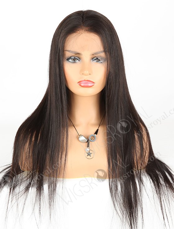 In Stock Indian Remy Hair 22" Straight Natural Color Full Lace Wig FLW-01628-7501