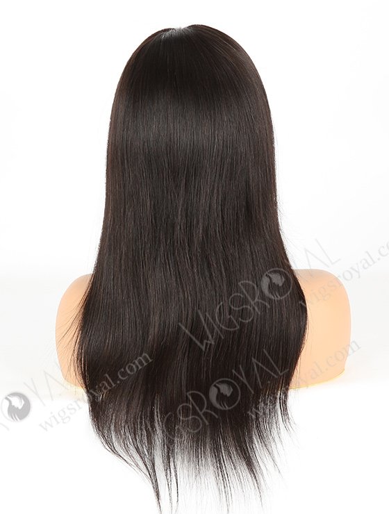 In Stock Indian Remy Hair 16" Straight Natural Color Full Lace Wig FLW-01166-7054