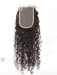 In Stock Indian Remy Hair 22" Loose Pixie Curl Natural Color Top Closure STC-393