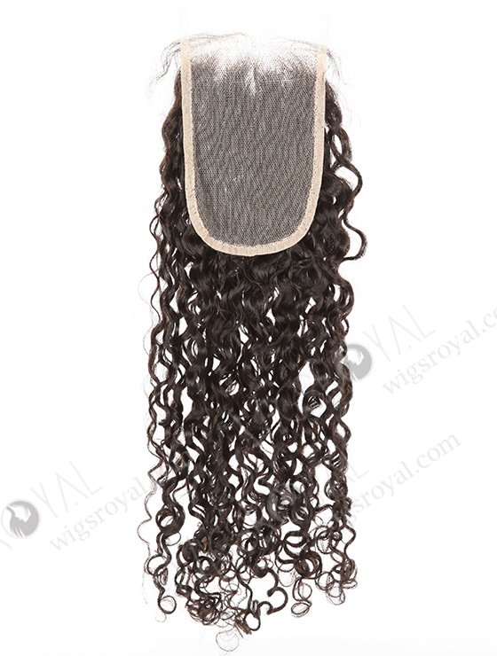 In Stock Indian Remy Hair 20" Loose Pixie Curl Natural Color Top Closure STC-392-6949