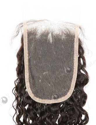In Stock Indian Remy Hair 20" Loose Pixie Curl Natural Color Top Closure STC-392