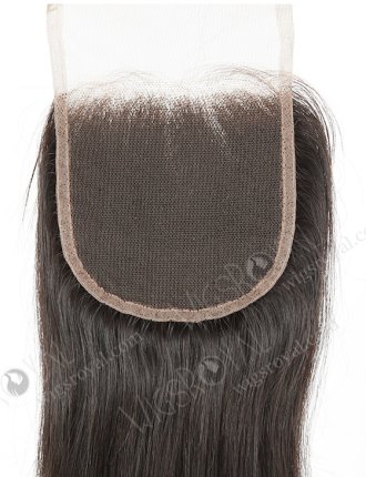 In Stock Indian Remy Hair 20" Straight Natural Color Top Closure STC-382