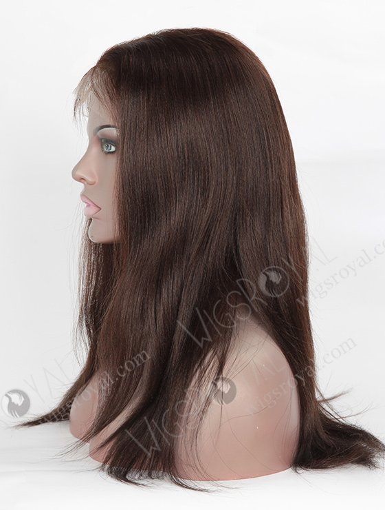 In Stock Indian Remy Hair 18" Light Yaki 2/3# Evenly Blended Color Full Lace Wig FLW-01466-7324