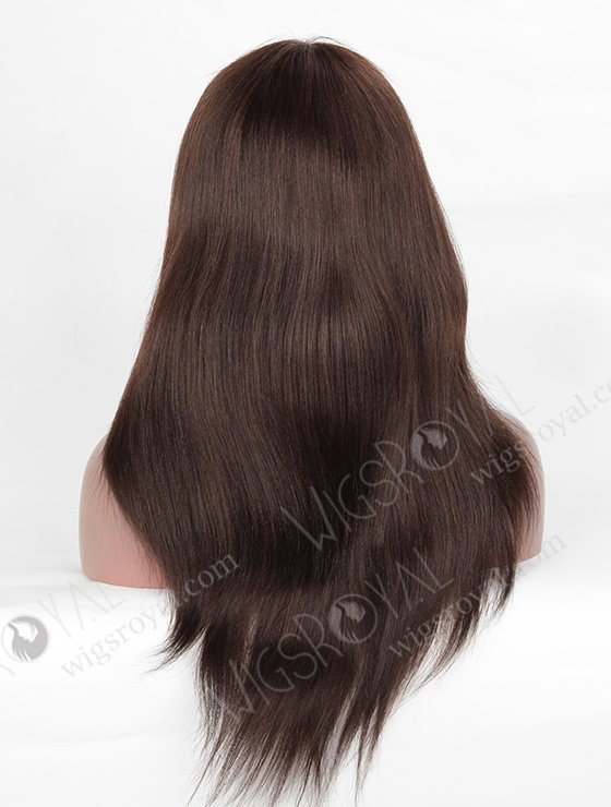 In Stock Indian Remy Hair 18" Light Yaki 2/3# Evenly Blended Color Full Lace Wig FLW-01466-7326