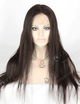 In Stock Indian Remy Hair 22" Straight Natural Color Full Lace Wig FLW-01623
