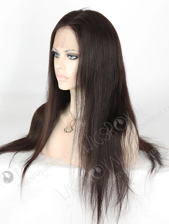 In Stock Indian Remy Hair 22" Straight Natural Color Full Lace Wig FLW-01623-7495