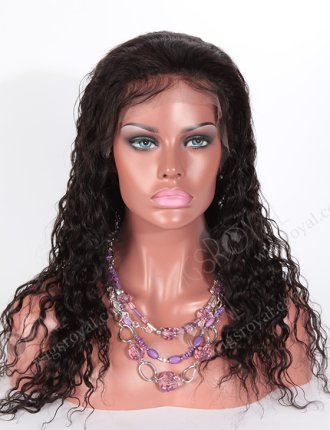In Stock Indian Remy Hair 18" Spanish Wave 1b# Color Full Lace Wig FLW-01419