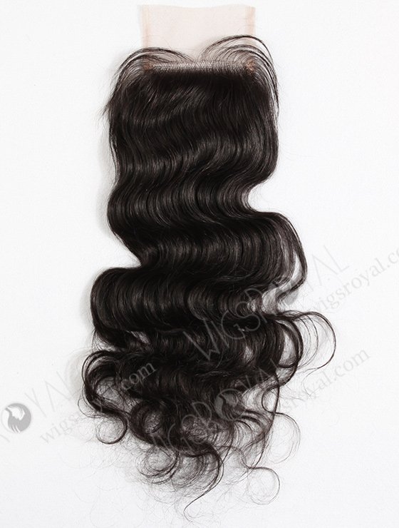 In Stock Indian Remy Hair 14" Body Wave #1B Color Top Closure STC-04-7357