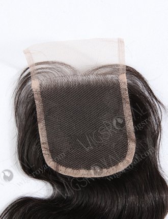In Stock Indian Remy Hair 14" Body Wave #1B Color Top Closure STC-04